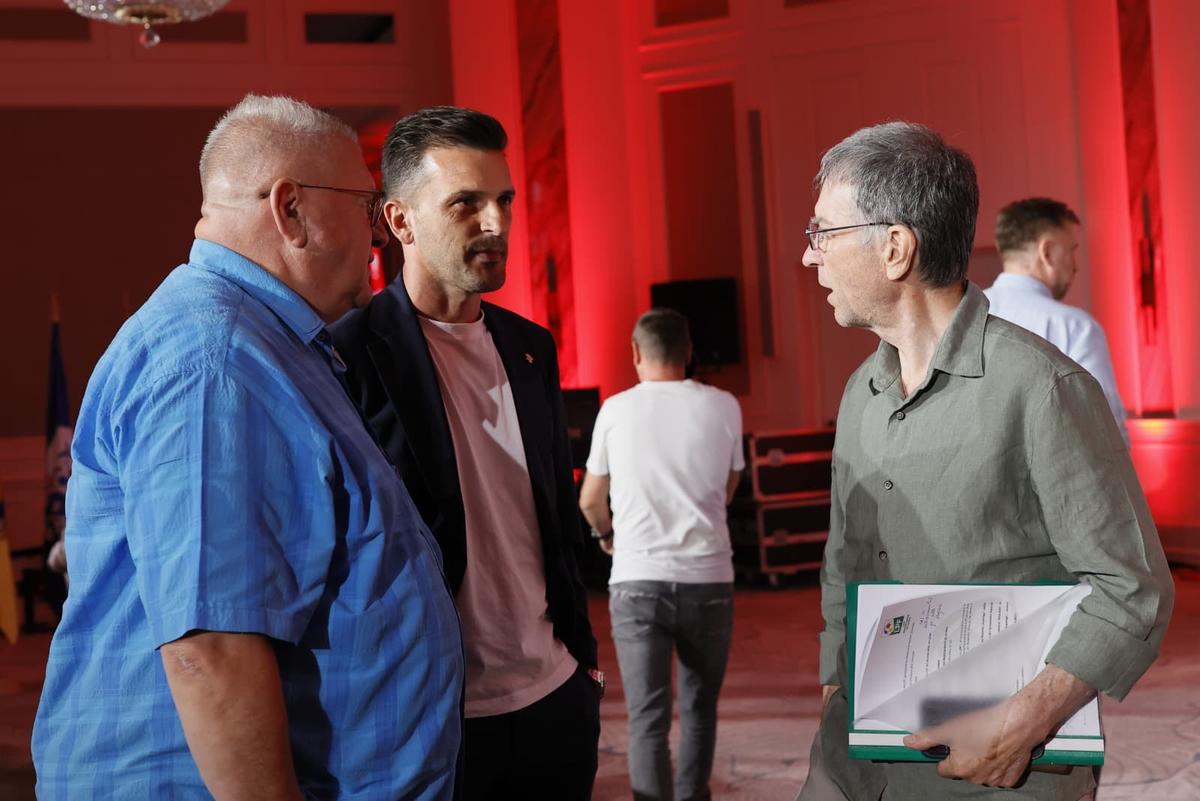 Imagini înainte de tragerea la sorți a „țintarului” Superligii // Foto: Cristi Preda (GSP)