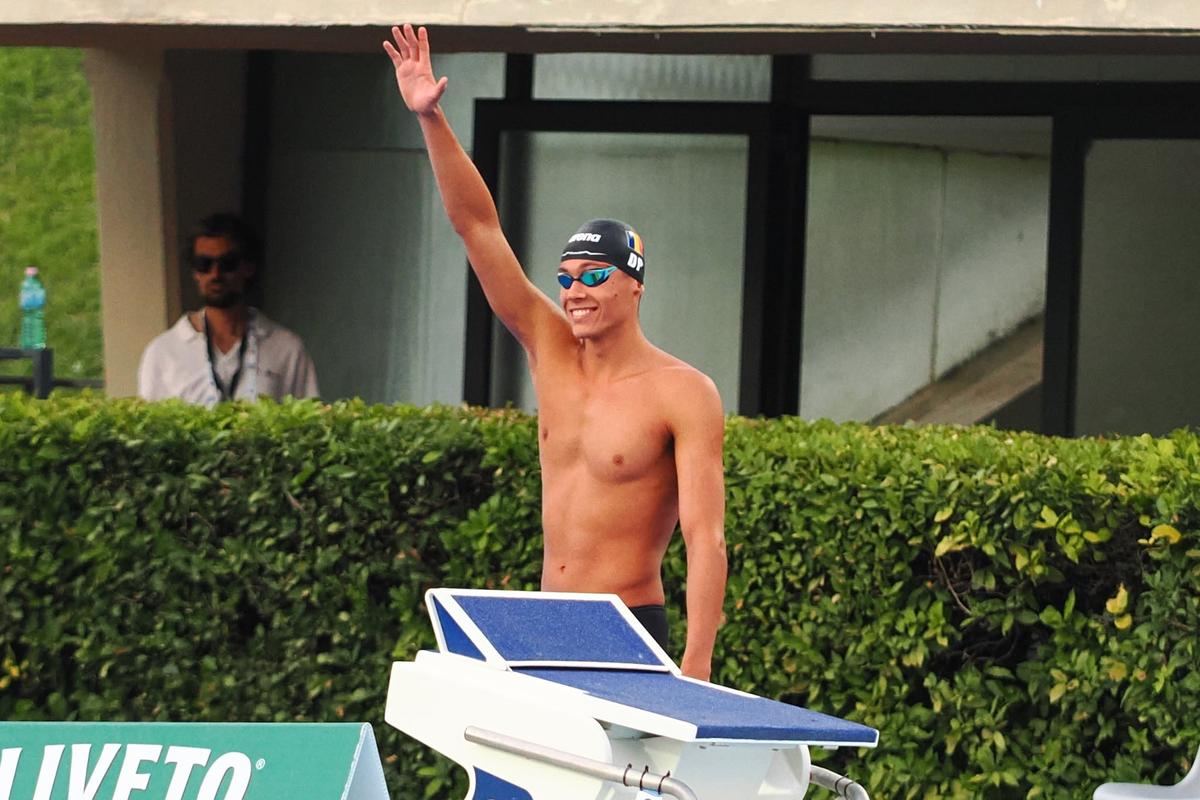 David Popovici, în finala la 50 metri liber de la Trofeul Settecolli