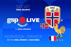 Norvegia - Franța, meci pentru primul loc în grupă » Mihai Mironică vine cu o nouă ediție GSP Live Special