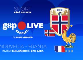 Norvegia - Franța, meci pentru primul loc în grupă » Mihai Mironică vine cu o nouă ediție GSP Live Special