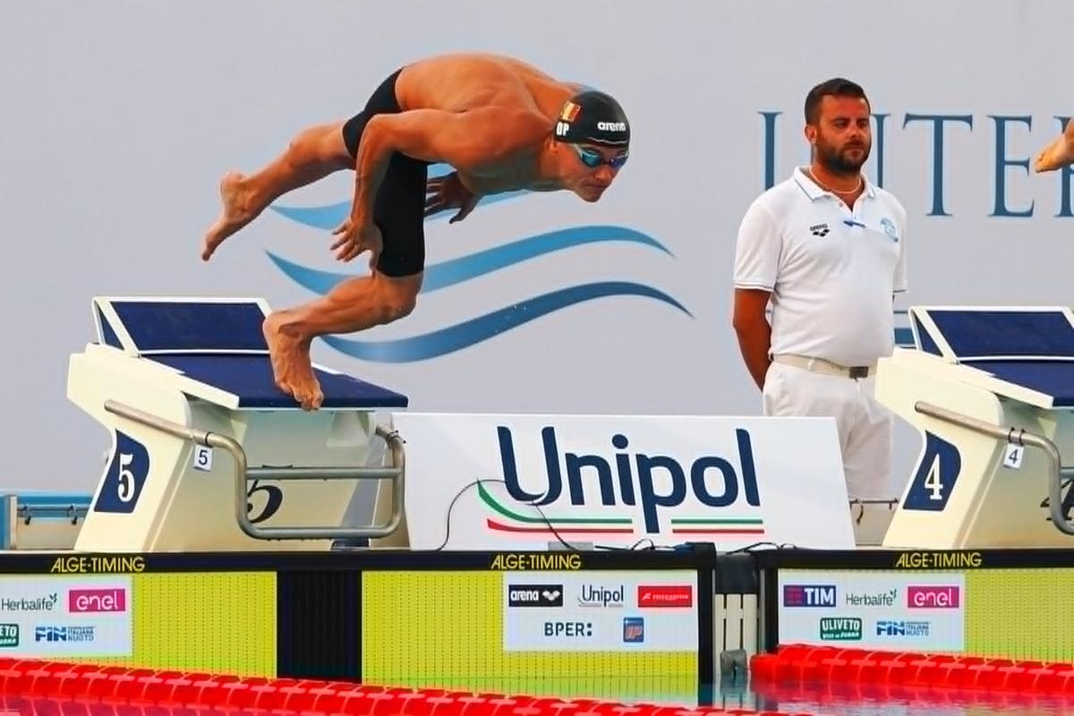 David Popovici, în finala la 50 metri liber de la Trofeul Settecolli