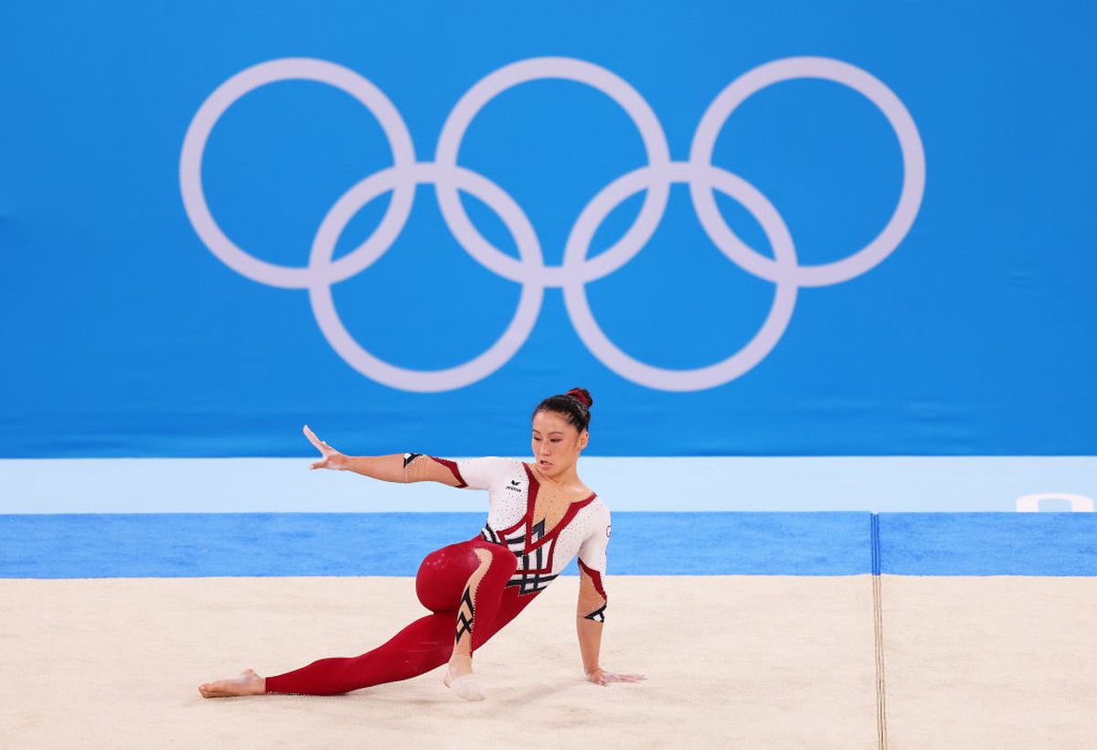 Echipamentul gimnastelor din Germania la Jocurile Olimpice