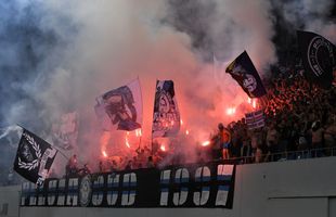 FCU Craiova - Dinamo. Moment neașteptat pe „Ion Oblemenco” » Bannerul oltenilor a fost aplaudat de dinamoviști!