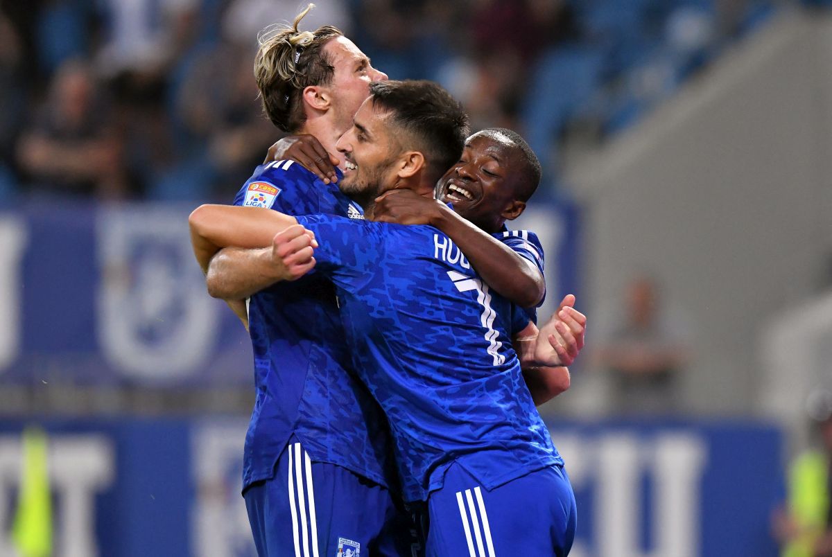 FOTO FCU Craiova - Dinamo, meci și fani în centrul orașului 26.07.2021