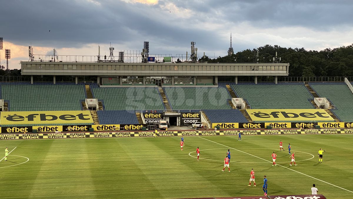 Atmosferă dezolantă la CSKA 1949 Sofia - FCSB, în Conference League