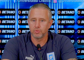 Laurențiu Reghecampf susține acum conferința de prezentare la Universitatea Craiova: „Vrem titlul și Cupa”