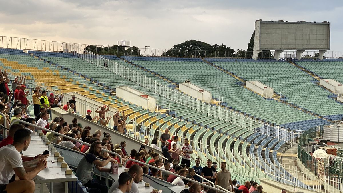 Atmosferă dezolantă la CSKA 1949 Sofia - FCSB, în Conference League