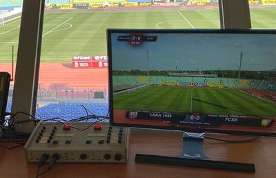 Imaginea serii din Bulgaria » Cum arată postul de comentator la CSKA 1948 Sofia - FCSB