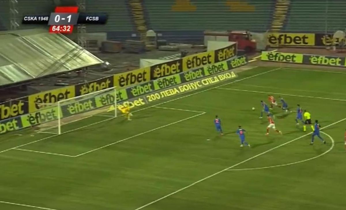 Ștefan Târnovanu, intervenție salvatoare pentru FCSB după o gafă ULUITOARE a lui Crețu » Fundașul intrase de 4 minute pe teren