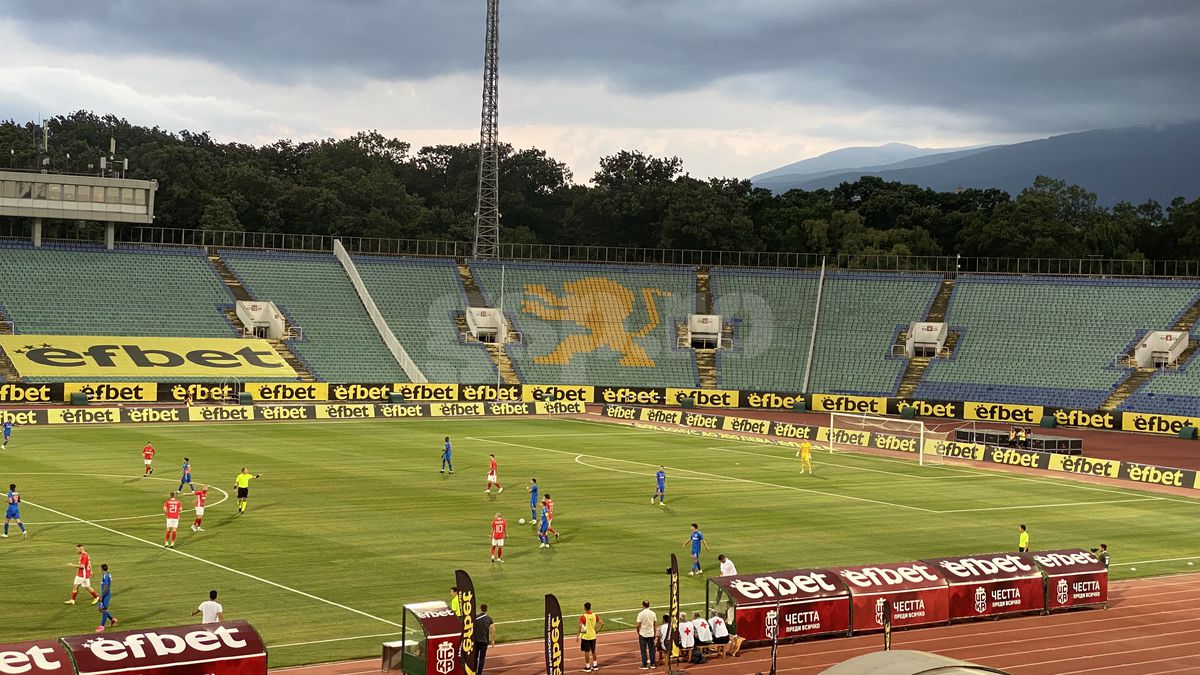 Atmosferă dezolantă la CSKA 1949 Sofia - FCSB, în Conference League