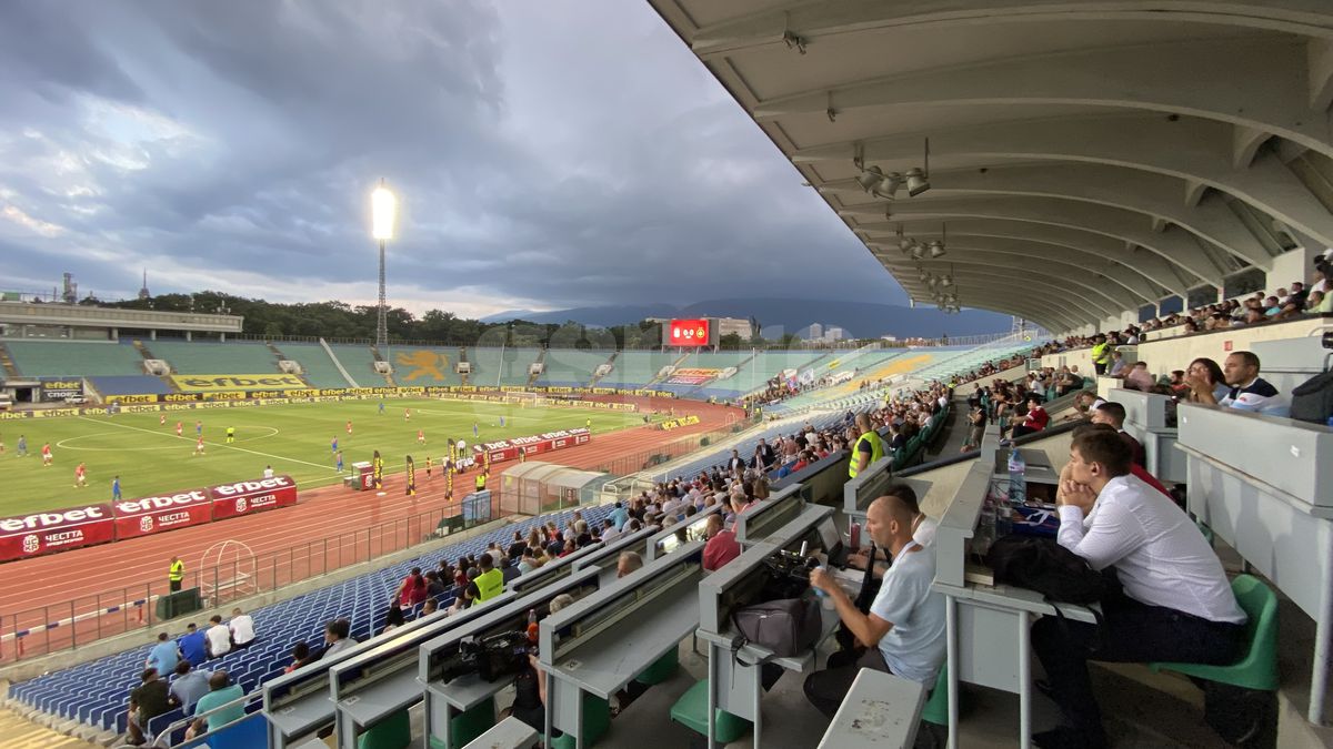 Atmosferă dezolantă la CSKA 1949 Sofia - FCSB, în Conference League