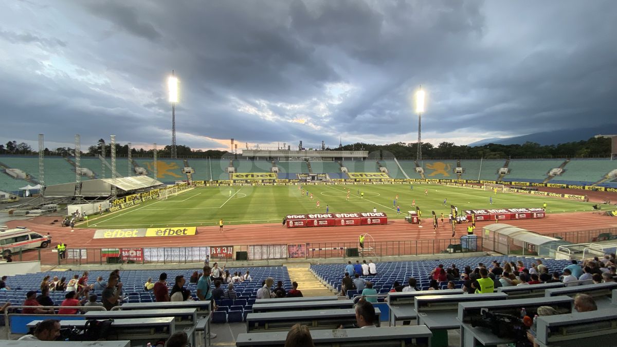 Atmosferă dezolantă la CSKA 1949 Sofia - FCSB, în Conference League