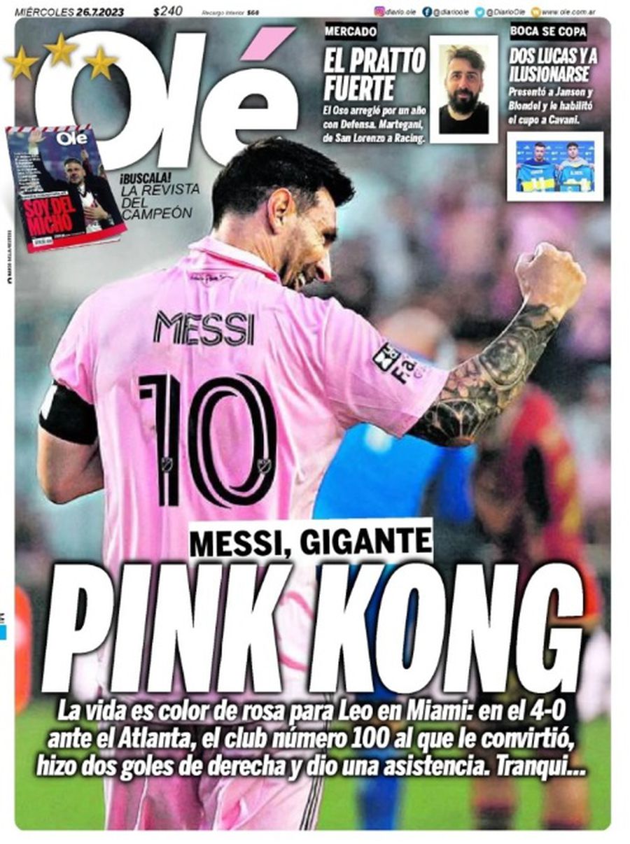 I se spune „Pink Kong” » Leo Messi, alt record incredibil
