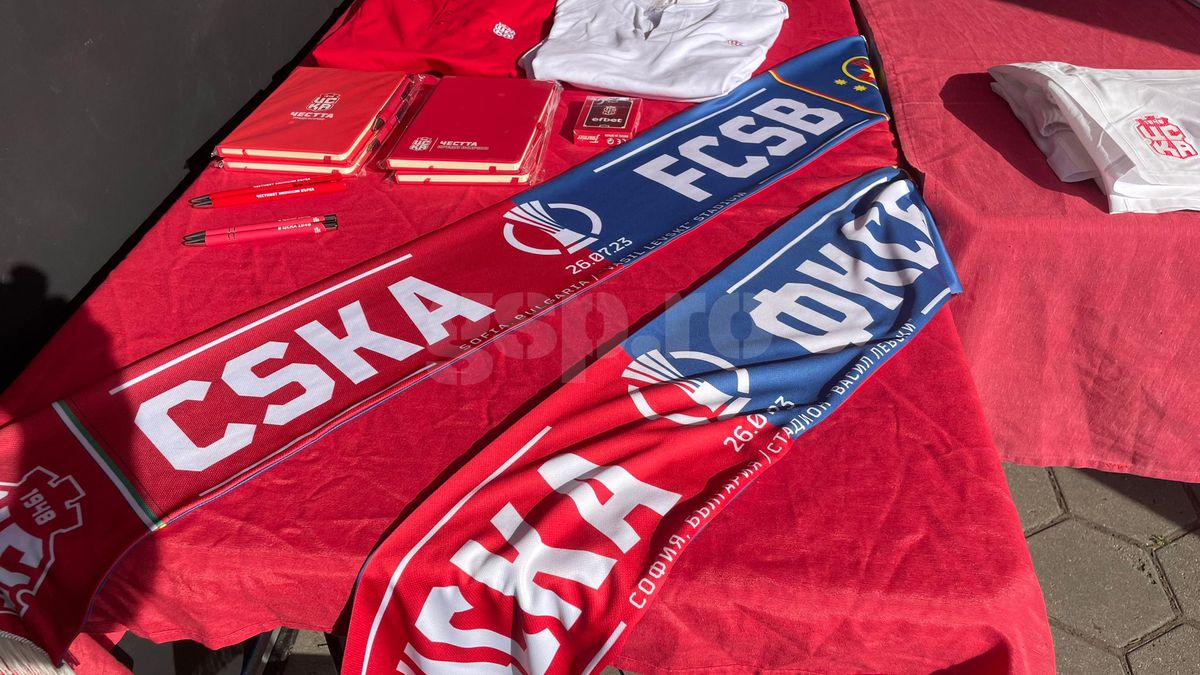 Atmosfera de la stadion, înainte de CSKA 1948 Sofia - FCSB