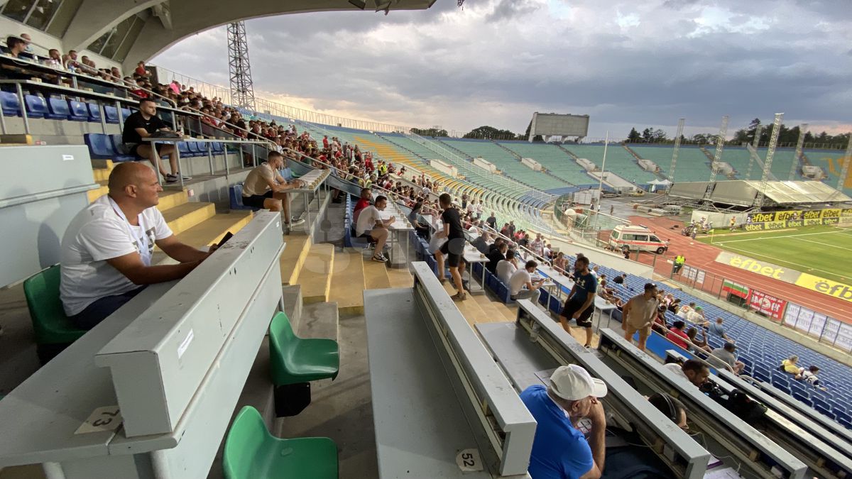 Atmosferă dezolantă la CSKA 1949 Sofia - FCSB, în Conference League