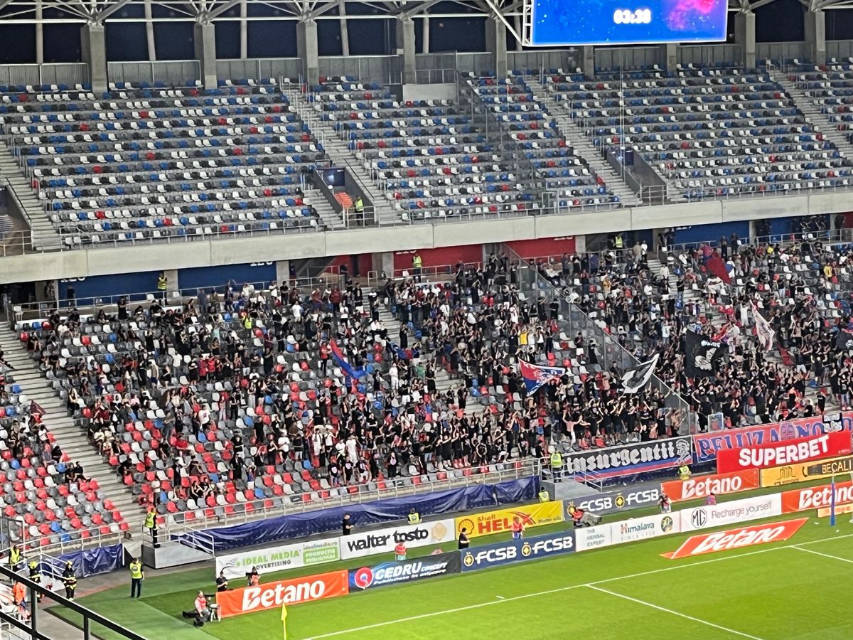 Asistență scăzută la FCSB - Oțelul