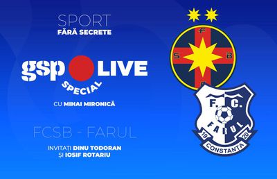 FCSB - Farul » Campioana, fără Olaru, Bîrligea și Alibec! Comentăm cu Dinu Todoran și Iosif Rotariu, la GSP Live Special