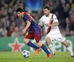 FC Barcelona - Șahtior Donețk 5:1. Lionel Messi (Barca, stânga) – Răzvan Raț (Donețk), 6 aprilie 2011. Foto: Imago