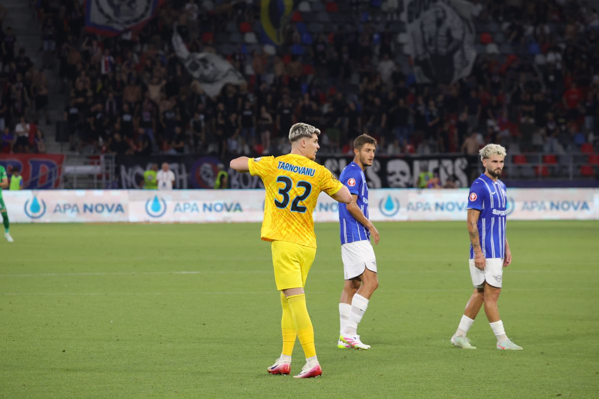 Ștefan Târnovanu, cartonaș roșu în FCSB - Farul
