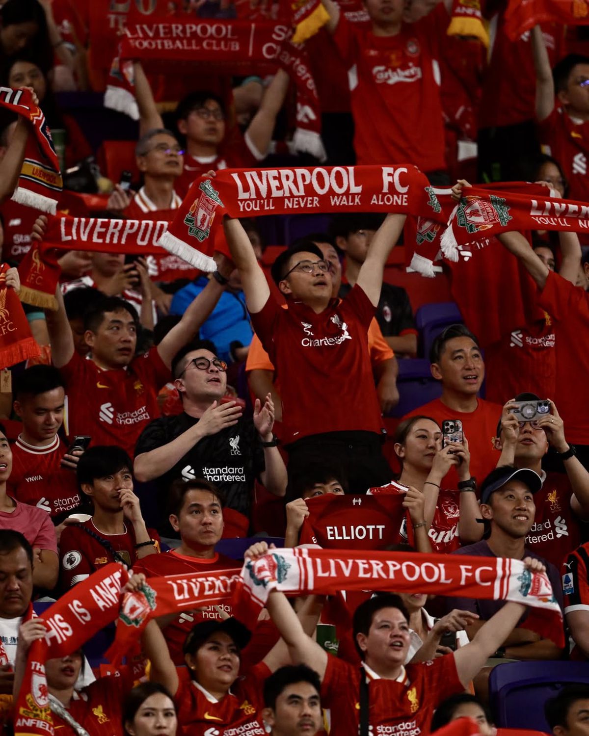 Scenografia emoționantă pentru Diogo Jota, afișată de fanii lui Liverpool