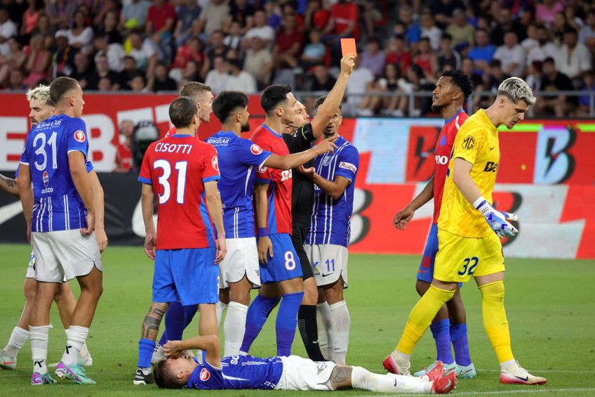 FOTO „Ce am zis?” » Târnovanu, ROȘU după ce l-ar fi înjurat pe Găman: portarul de la FCSB, criză de nervi!
