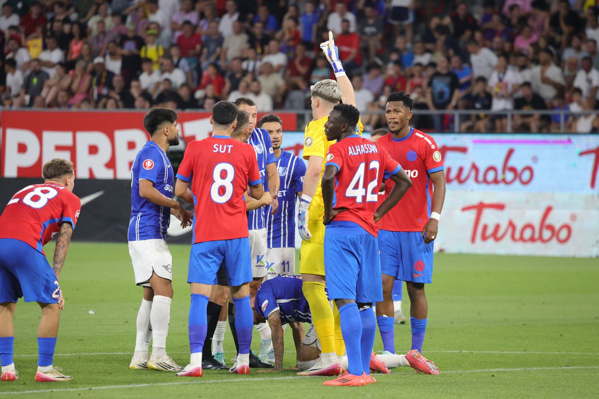 Ștefan Târnovanu, cartonaș roșu în FCSB - Farul