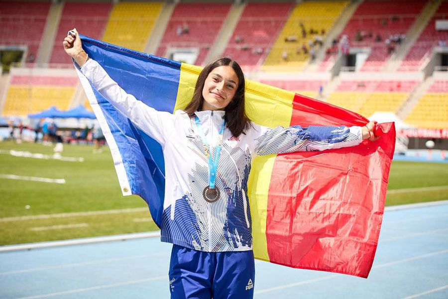 România încheie FOTE cu încă o medalie » Lena Maria Ionescu, nou record personal la săritura în înălțime