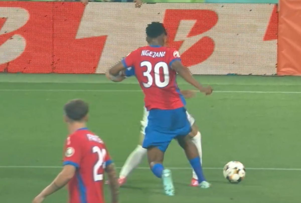 A clacat din nou în Ghencea: Ngezana le-a făcut oaspeților un penalty cadou!