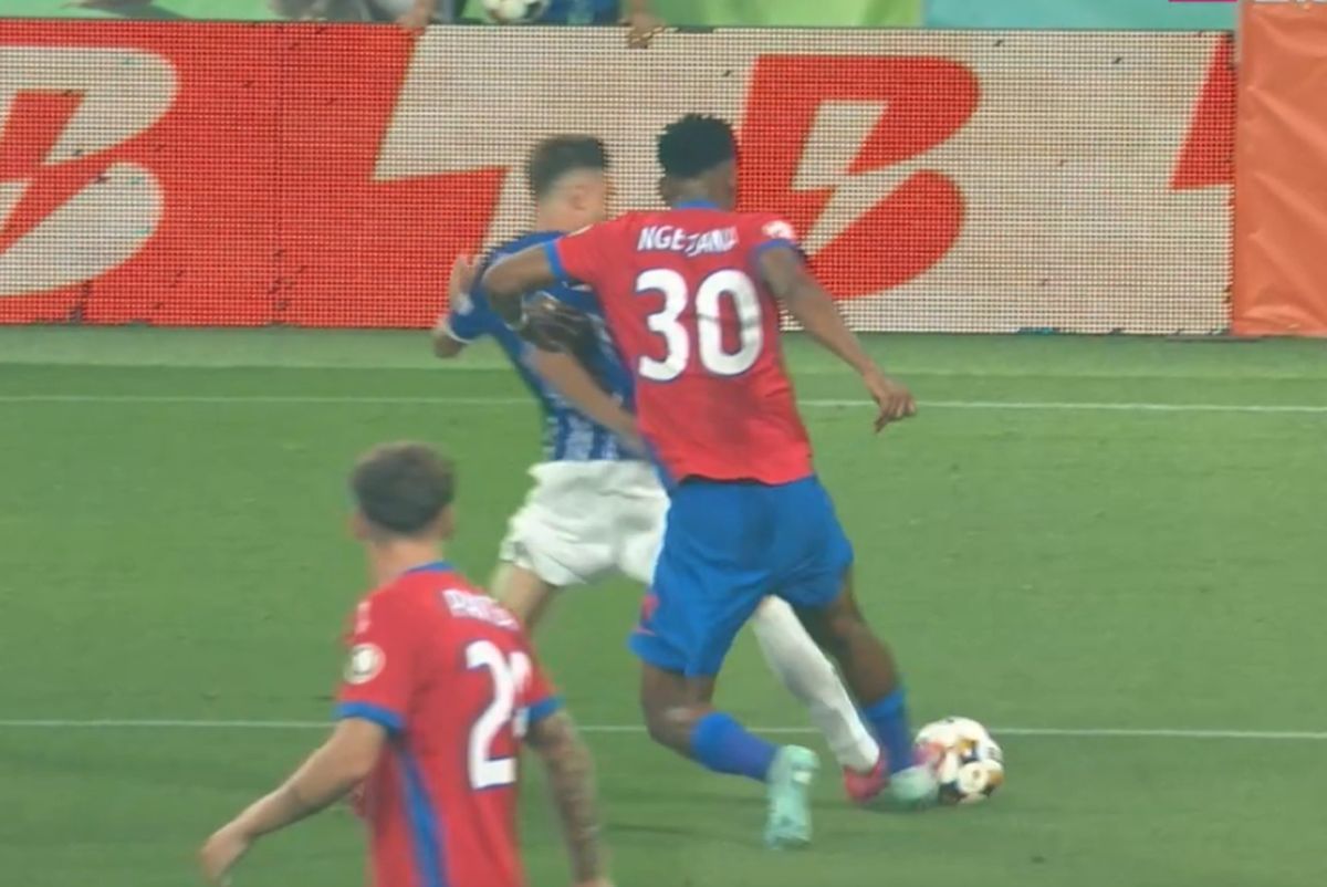 Penalty comis de Siyabonga Ngezana în FCSB - Farul