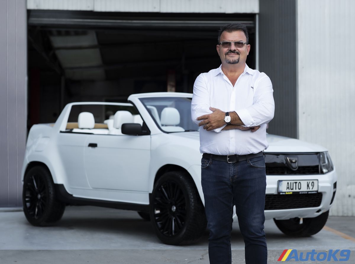 FOTO Prima mașină Dacia Duster cabrio coupe, produsă în București: investiție de 30.000 de euro