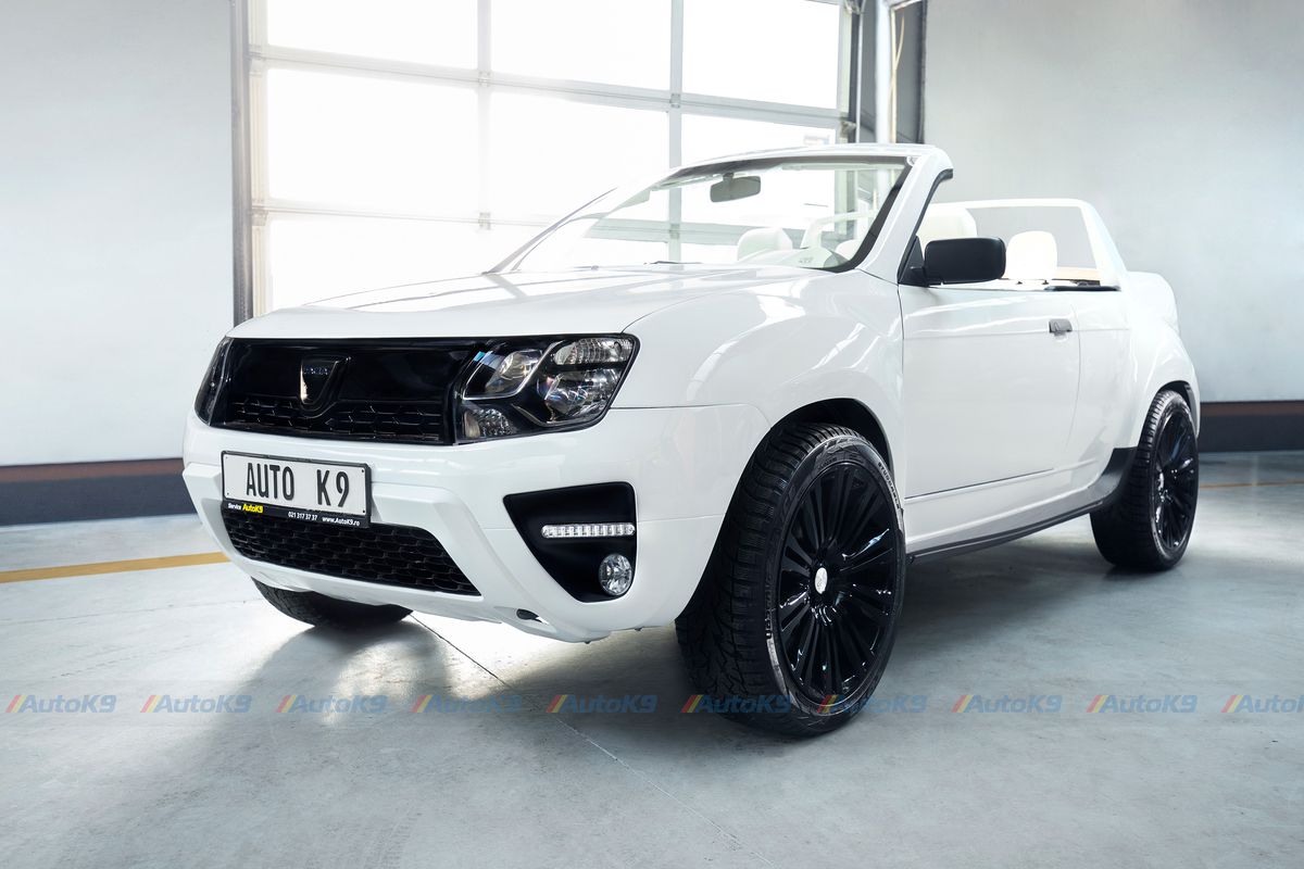 FOTO Prima mașină Dacia Duster cabrio coupe, produsă în București: investiție de 30.000 de euro