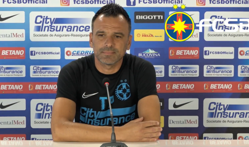 Toni Petrea (45 de ani), antrenorul lui FCSB, a susținut o conferință de presă înaintea meciului cu Shira