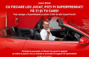 Cu fiecare leu jucat, poți fi SuperPremiat! Ia-ți cardul Superbet, intră în Superbet Club și înregistrează-ți biletele! Un bolid de senzație vrea să fie al tău!