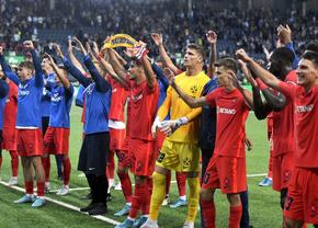 Magica FCSB! 15 imagini de excepție surprinse de GSP după calificarea în grupele Conference League: petrecerea a început pe gazon