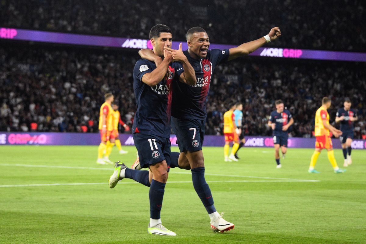 PSG a „spart gheața” în acest sezon! Mbappe și Asensio au adus victoria cu Lens