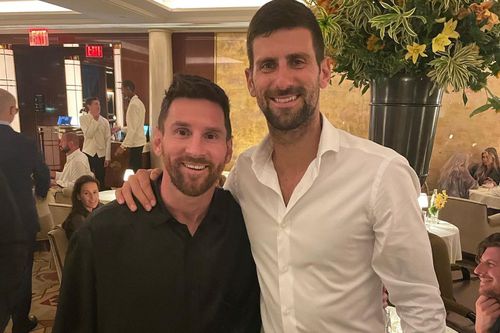 Lionel Messi și Novak Djokovic / Sursă foto: Facebook