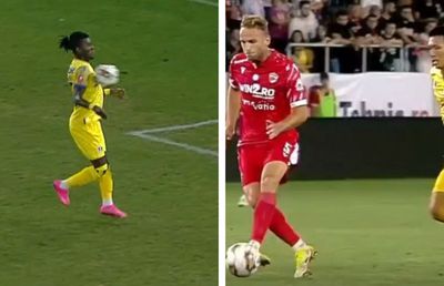 Cine s-a făcut mai tare de râs? Goluri după două gafe imense în prima repriză din Dinamo - Petrolul