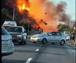 Explozii puternice urmate de incendiu la Crevedia, în Dâmbovița / FOTO: Capturi @TVR