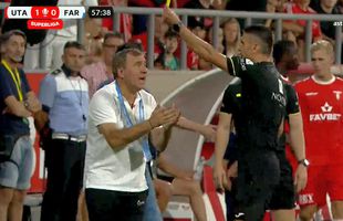 Hagi a făcut iureș pe bancă! Criză de nervi la adresa arbitrului: Farul a cerut două penalty-uri într-un minut + verdictul specialistului