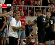 Hagi a făcut iureș pe bancă! Criză de nervi la adresa arbitrului: Farul a cerut două penalty-uri într-un minut + verdictul specialistului