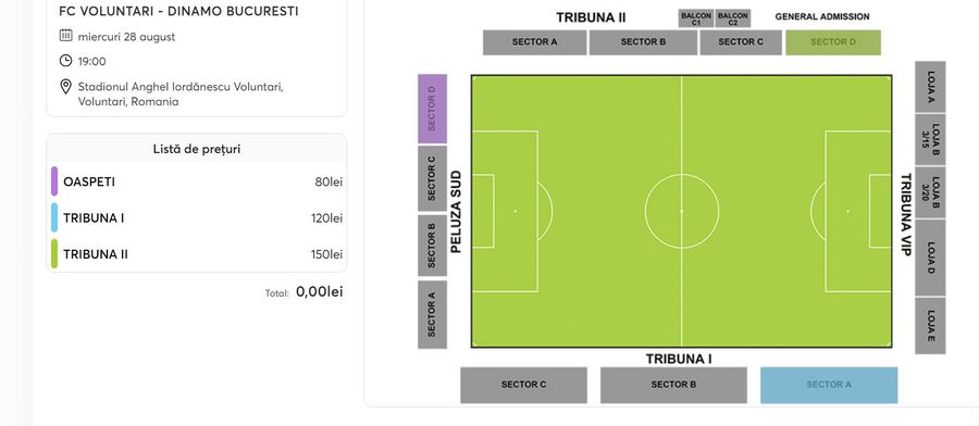 Neverosimil! Prețuri exorbitante, de Champions League, la Voluntari - Dinamo din Cupa României » Reacția oficială a clubului: „Eliminați tariful abuziv și returnați diferența!”