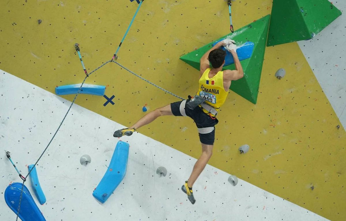 Darius Râpă a câștigat prima medalie din istoria României la un Campionat Mondial de escaladă