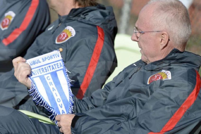 Sven-Göran Eriksson, antrenor la Shanghai SIPG FC, într-un amical disputat împotriva lui CSU Craiova în 2015 / FOTO: Arhivă GSP