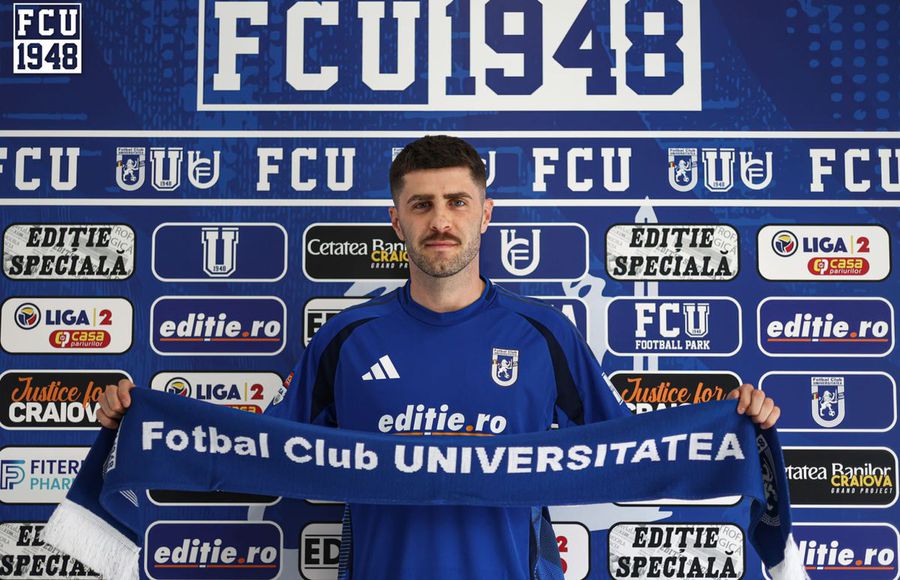 Mihai Răduț, prezentat la FCU Craiova FCU Craiova l-a adus pe fotbalistul pe care Gigi Becali plătea 1 milion de euro în 2010