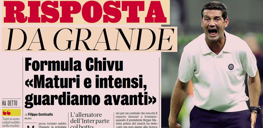 Nota primită de Cristi Chivu: „Interul lui se naște”