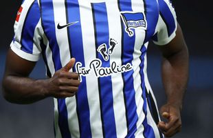 Gest impresionant în Bundesliga: Hertha Berlin a purtat pe tricou numele unei fetițe bolnave de leucemie!