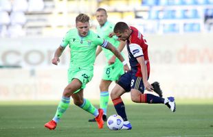 Cagliari - Lazio 0-2. FOTO + VIDEO » Răzvan Marin a pierdut duelul cu Ștefan Radu! A luat primul galben în Serie A