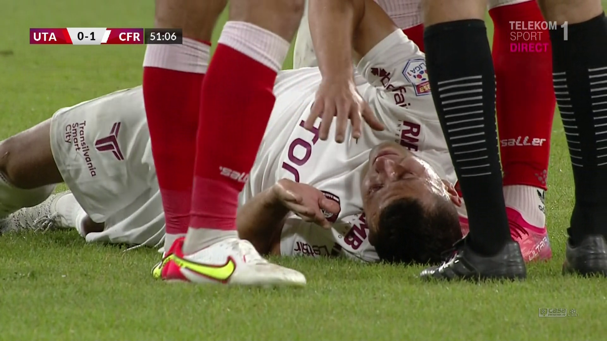 Mihai Bordeianu, făcut KO în UTA - CFR! Arbitrul n-a dictat nici măcar fault
