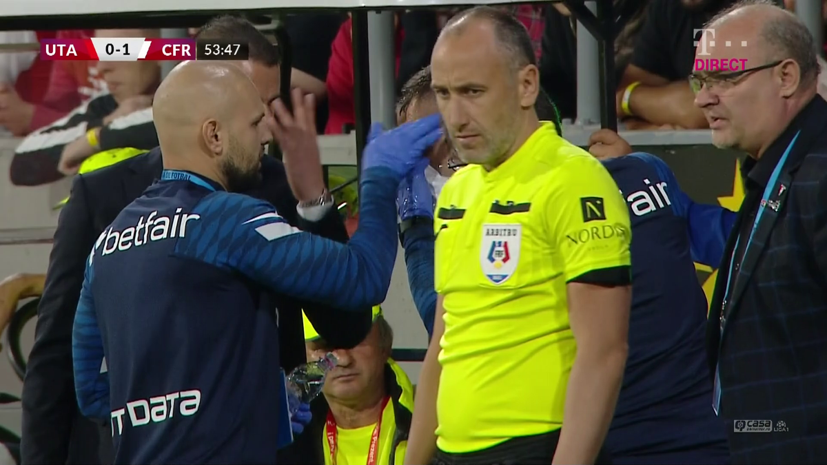 Mihai Bordeianu, făcut KO în UTA - CFR! Arbitrul n-a dictat nici măcar fault
