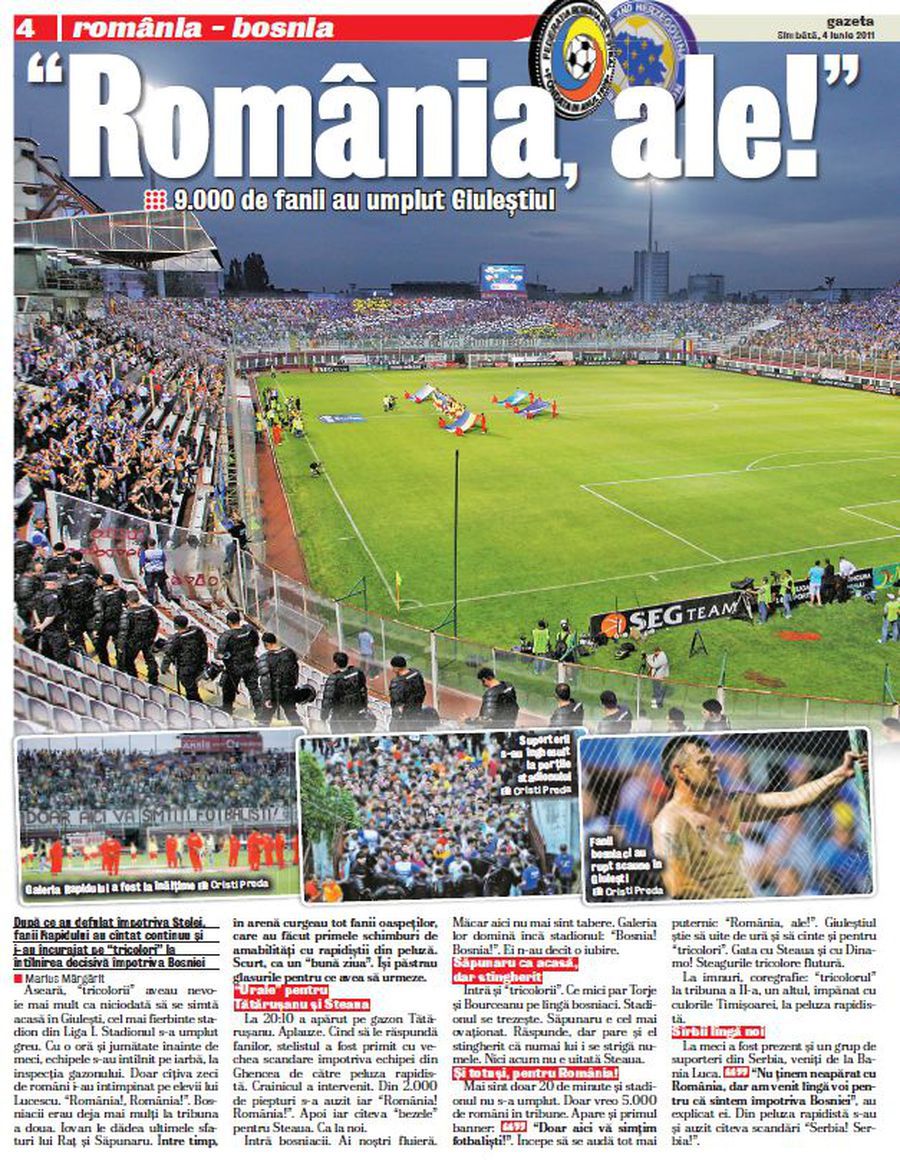 România - Bosnia, atunci și acum » Imagini memorabile din Bănie, de la duelul din 2003: „Mutu a «divorțat» de ghinion”